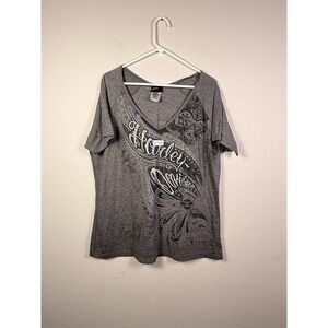 Harley-Davidson Women's Short Sleeve, Size 1X, V-Neck